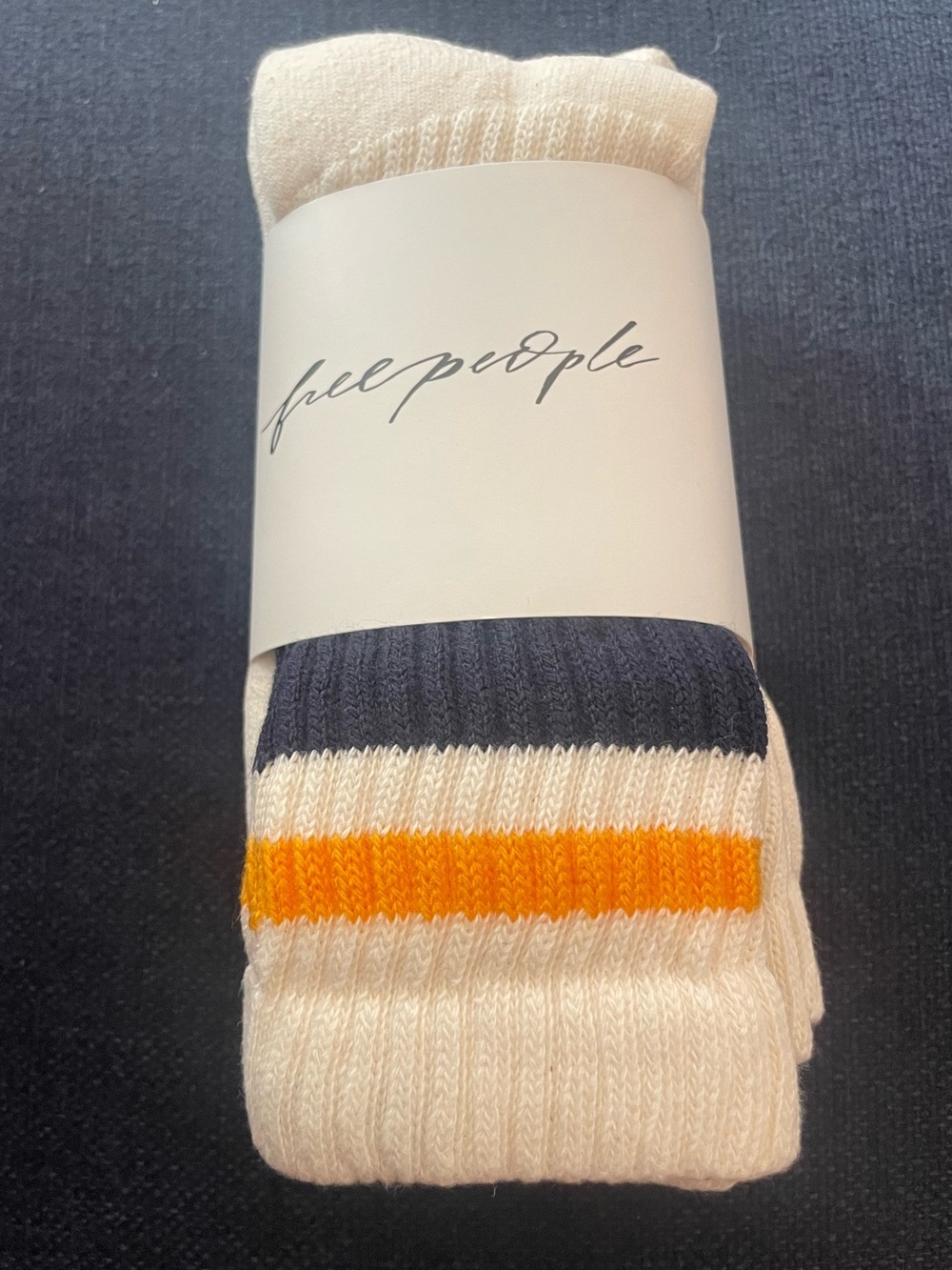 Free People 3 pack Retro Stripe Tube Socks NWT